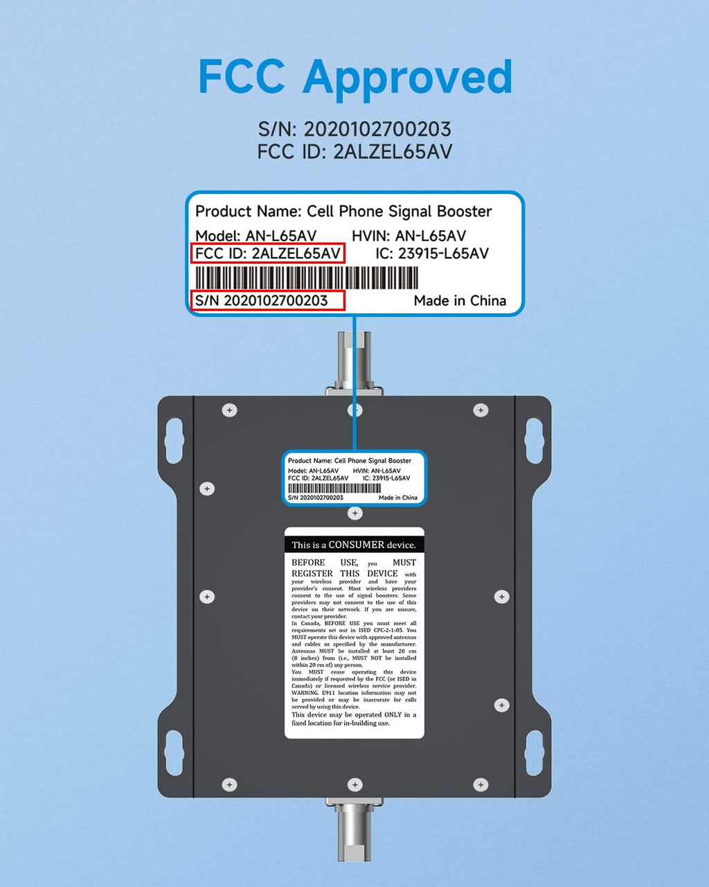 5G 4G LTE Cell Phone Signal Booster Z108809