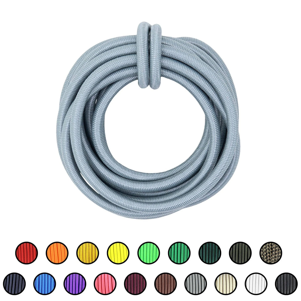 1/4 inch Silver Dacron Polyester Shock Cord 500ft H637827