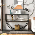 Black Distressed Wood Console Table L485