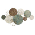 Woven Texture Metal Plates with Jute Accents U162