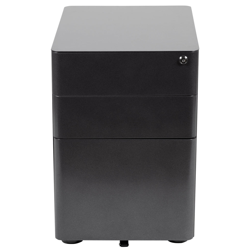 Red 3 Drawer Filing Cabinet O51621