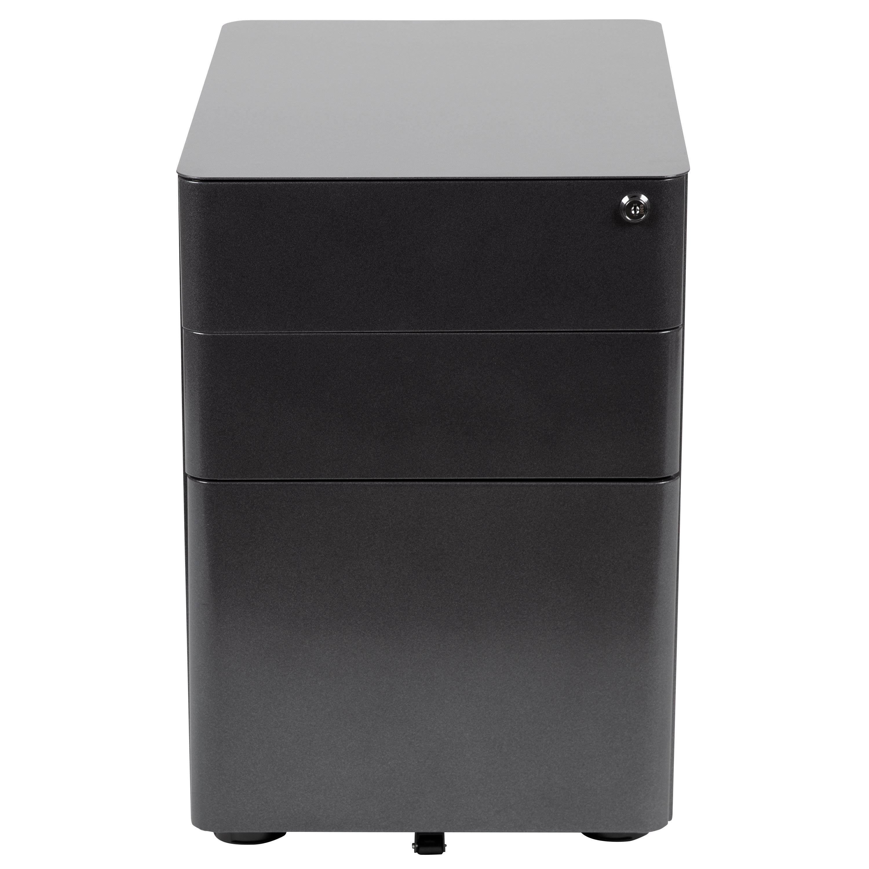 Red 3 Drawer Filing Cabinet O51621