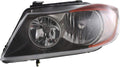 2006 BMW 325i Headlight Assembly Driver Side Black Housing A3992