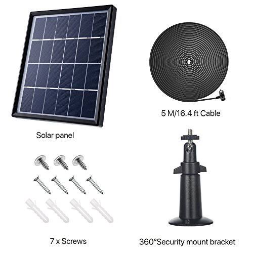Solar Panel for Ring Spotlight Cam with Security Wall Mount 3.6 M Cable T76328