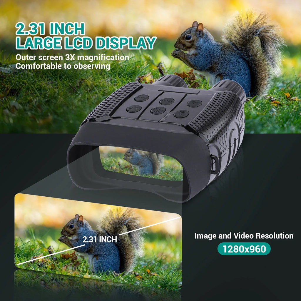 Night Vision Binoculars with 32GB Memory Card X306331
