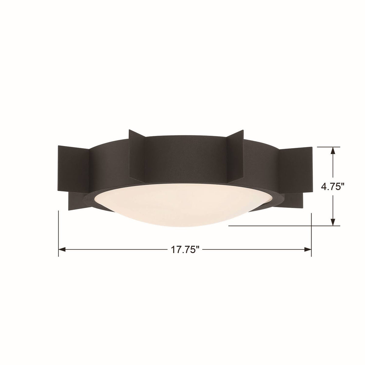 Black Forged Ceiling Mount F3015