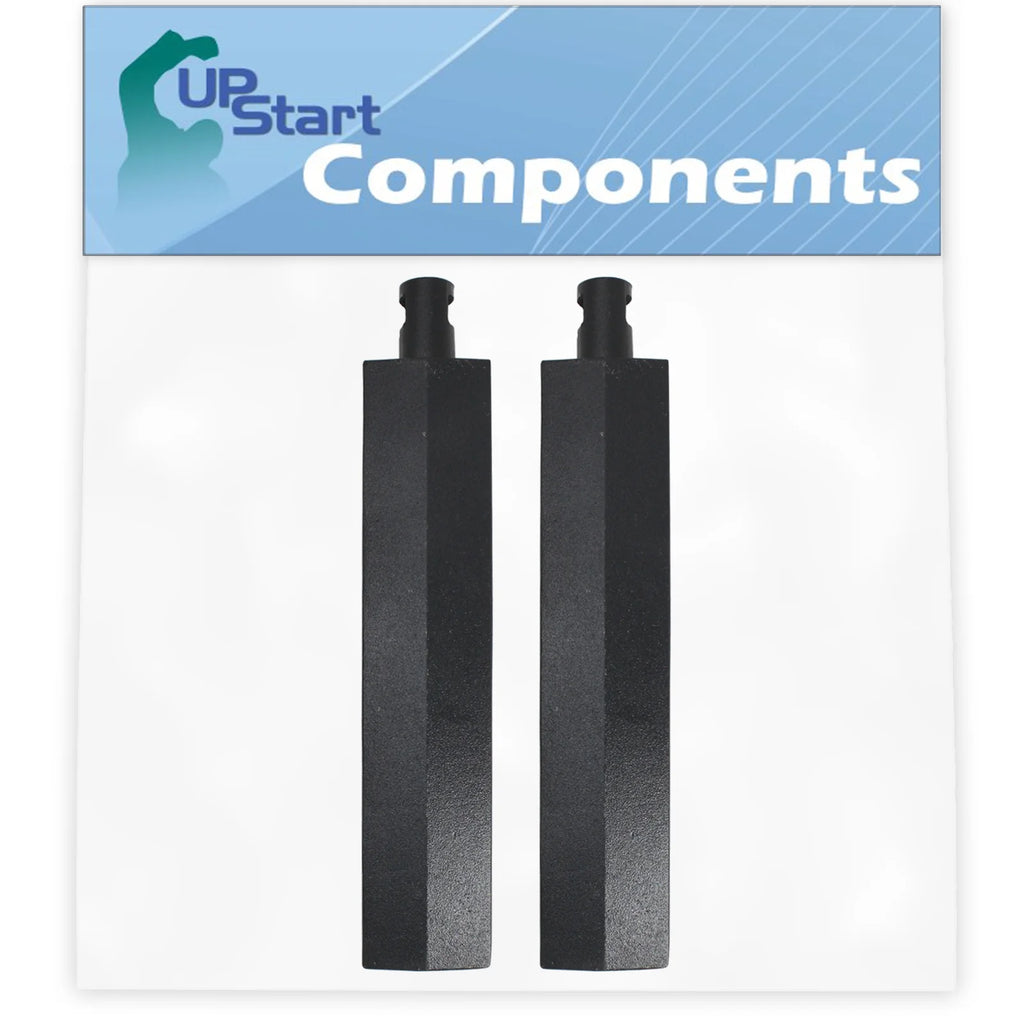 2-Pack BBQ Gas Grill Tube Burner Replacement Parts, Cast Iron Pipe Burners 15 3/4" I163540