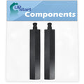 2-Pack BBQ Gas Grill Tube Burner Replacement Parts, Cast Iron Pipe Burners 15 3/4" I163540