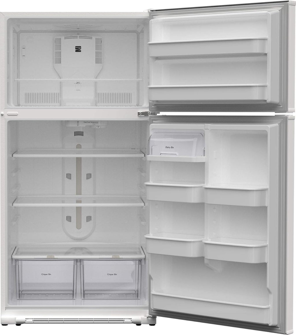 White 21 Cubic Ft. Top-Freezer Refrigerator E766543