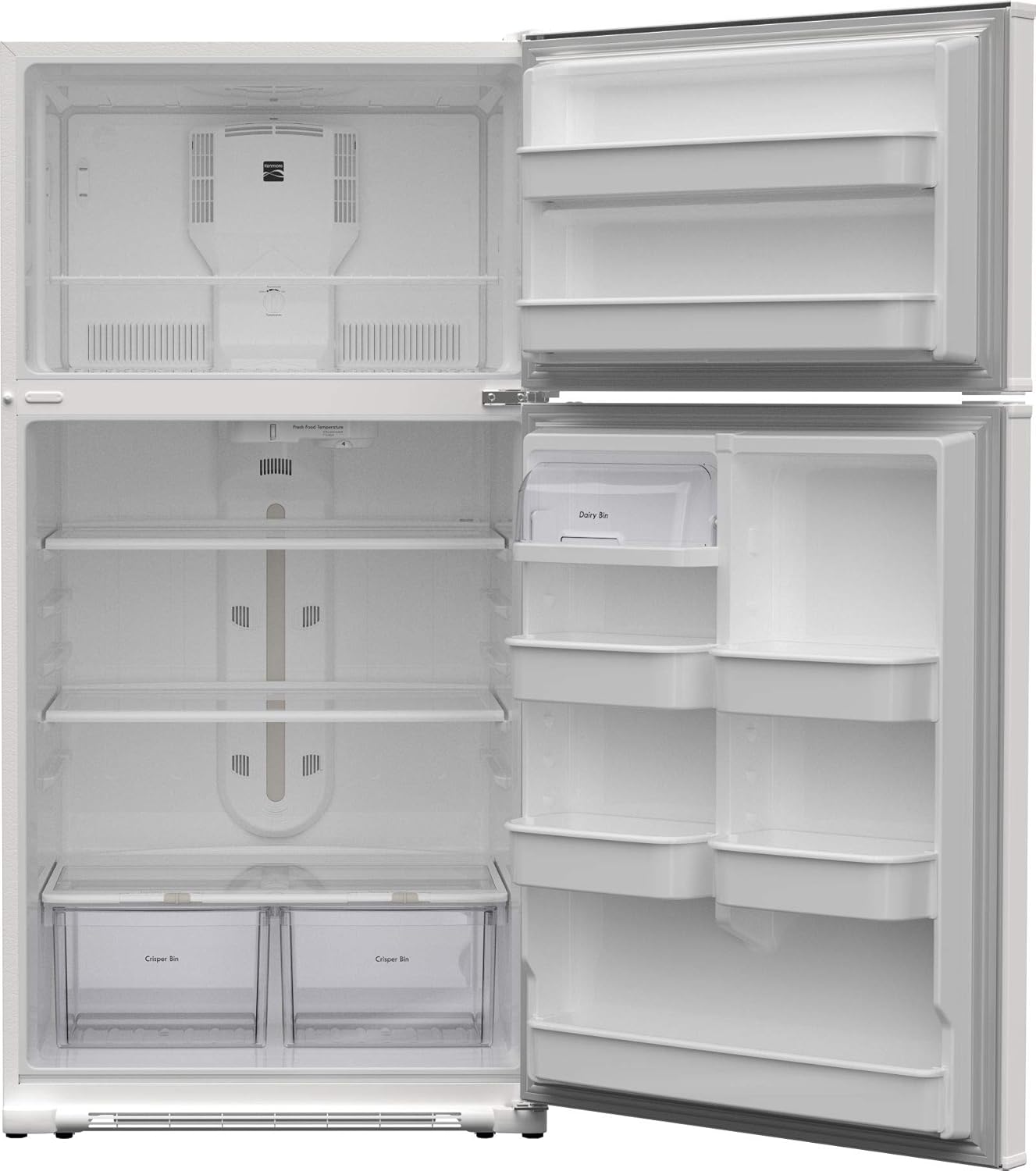 White 21 Cubic Ft. Top-Freezer Refrigerator E766543