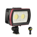 LED Diving Light Underwater Photography Fill-in Lamp 2pcs Aluminum Alloy 40M Waterproof IPX8 White X900
