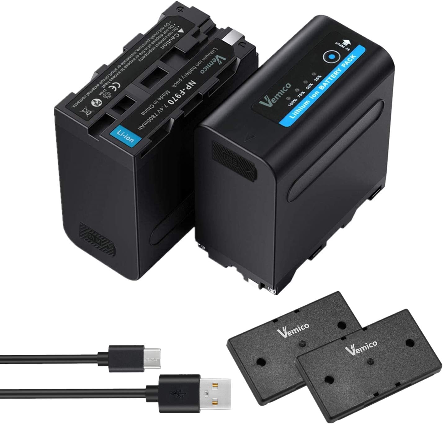 2x7800mAh NP-F970 Battery Pack of 2 O3853