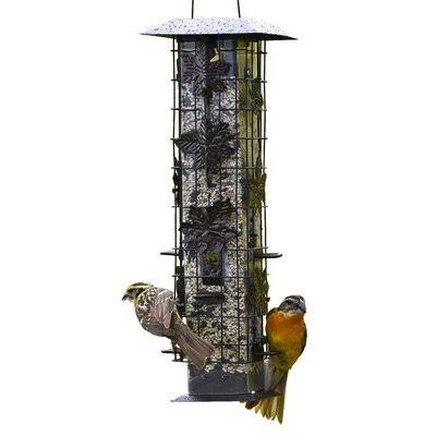 Squirrel Be Gone Caged Tube Bird Feeder I40966