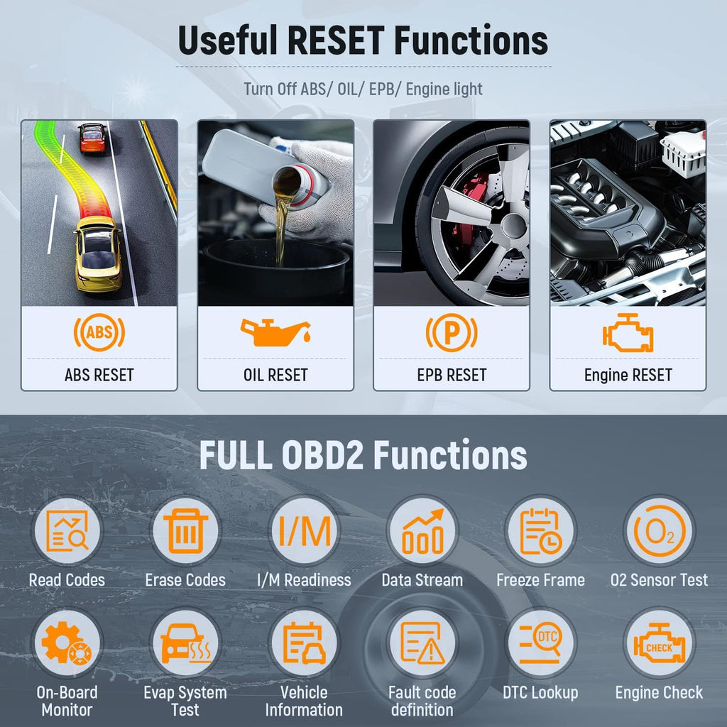 Car Diagnostic Tool with ABS EPB Oil & Engine Reset T724152