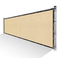 Beige Privacy Fence Screen Mesh with Reinforced Grommets H1231