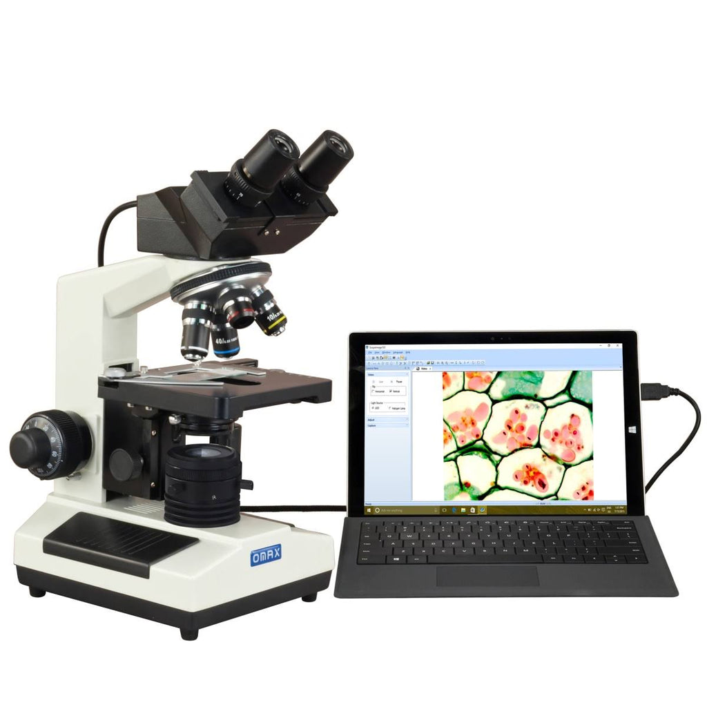 40X-2500X Binocular Compound Microscope with 3.0MP USB Camera U773