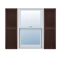 12x22W x 52x22H Vinyl Open Louver Shutters with Shutter-Loks (Per Pair) N8751