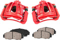 Red Powder Coated Caliper Assembly with Ceramic Brake Pads A749331