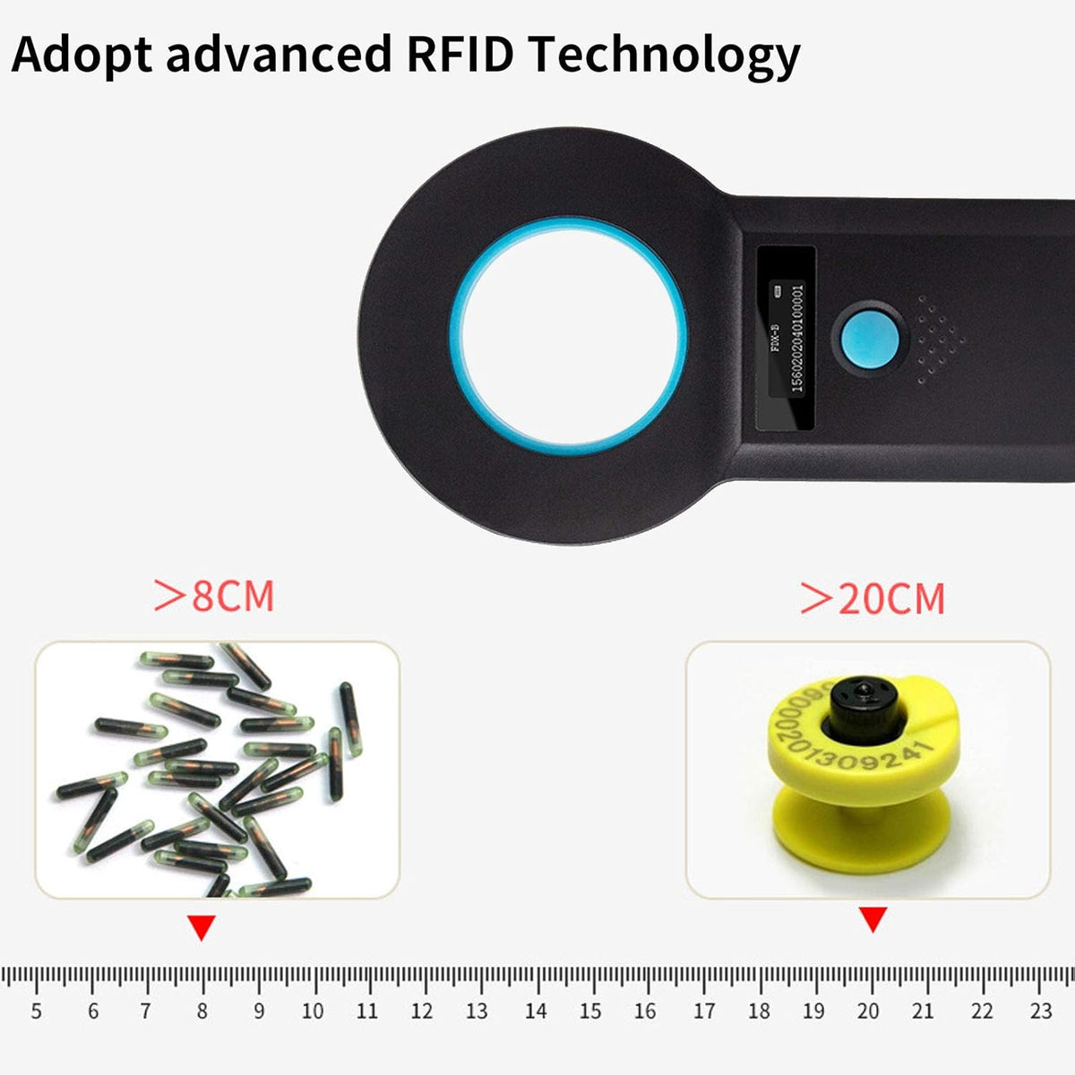 Bluetooth Animal Microchip Tag Reader Scanner O1174