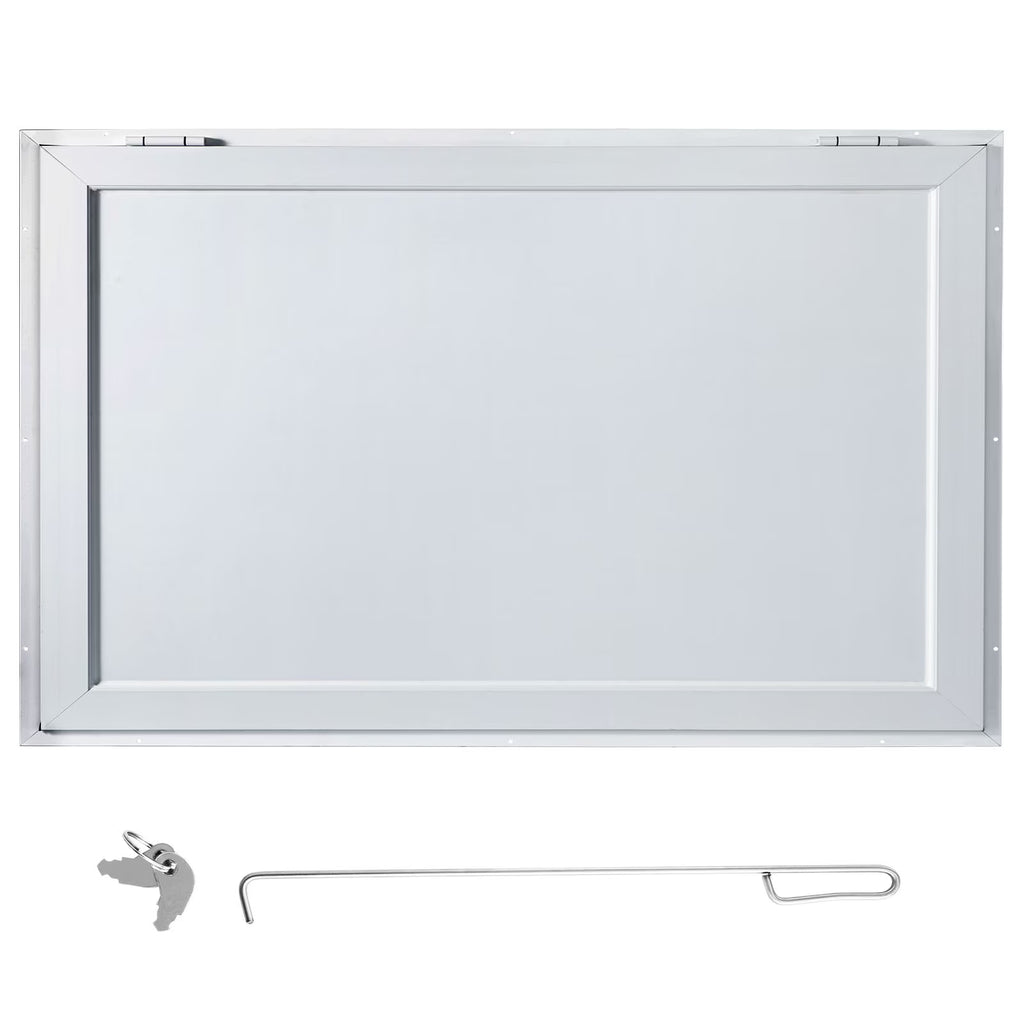 60 x 36 inches Aluminum Food Truck Service Window with 4 Horizontal Sliding Screens X1873