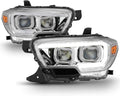 Chrome LED Sequential Signal DRL Headlamps for 2016-2018 Toyota Tacoma SR M355514
