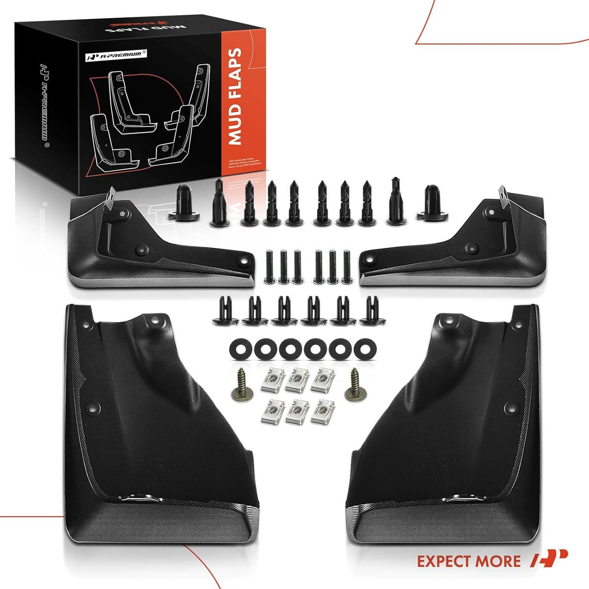 4-PC Splash Guard Mud Flaps Set I99231