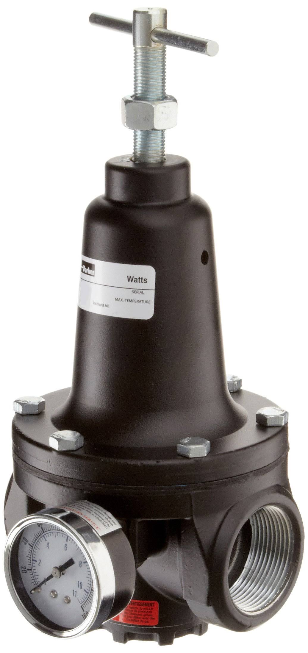 Regulator, 0-125 PSI Pressure Range, Gauge, 500 SCFM, 1-1/2x22 NPT D97106