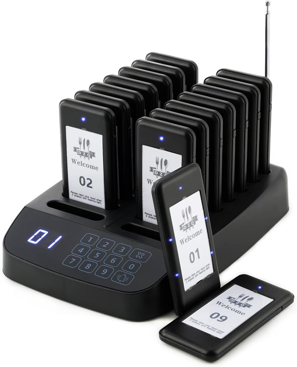 Wireless Calling System with 16 Pagers Z129225