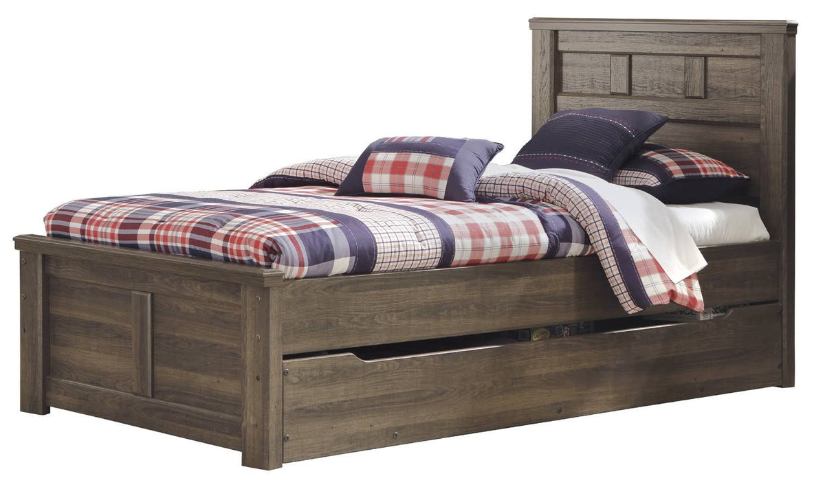 Dark Brown Trundle Under Bed Storage A55197