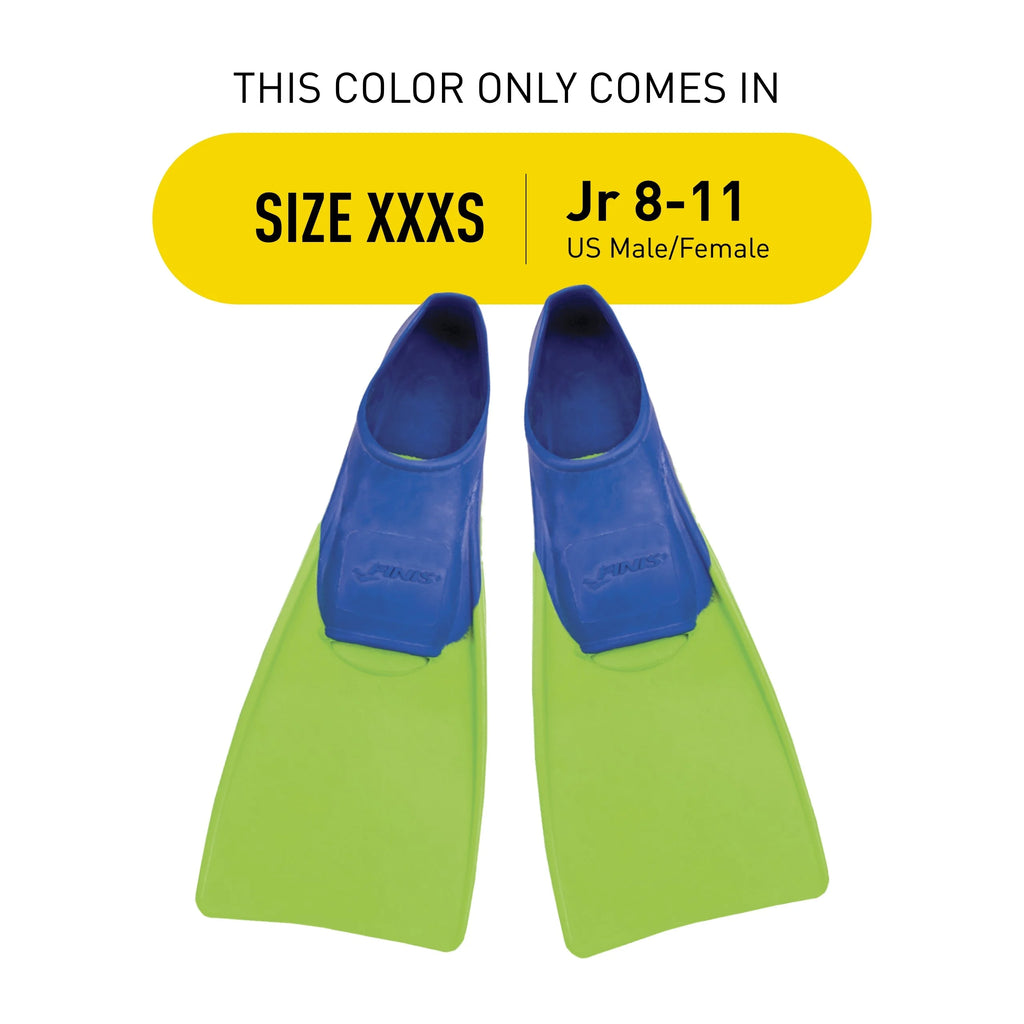 Blue/Lime Green Swimming Fins W46070