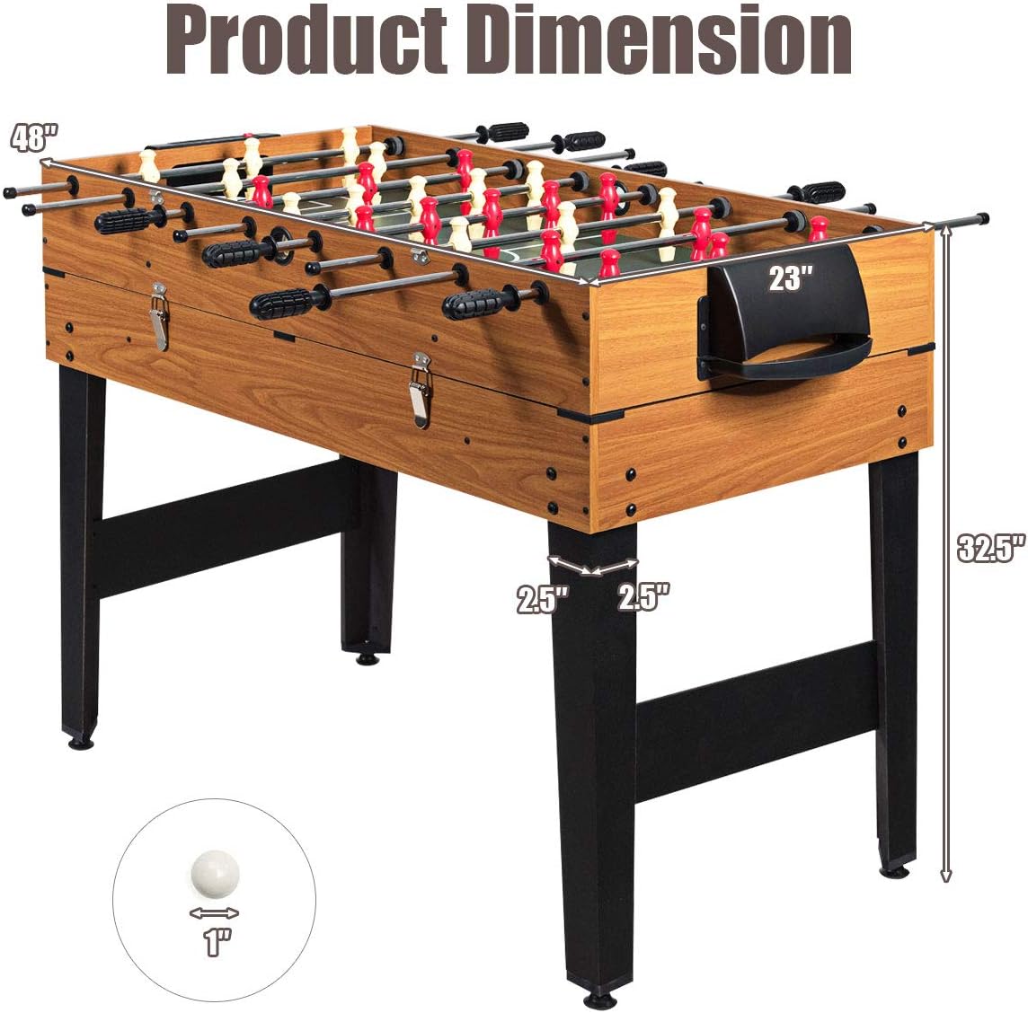 3-in-1 Wood Combo Game Table A80605