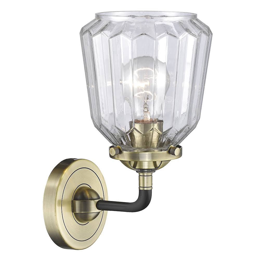 Black Polished Nickel 1 Light Sconce Q37923