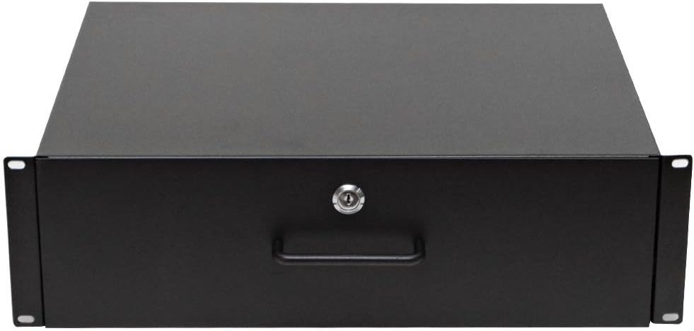 3 Space Rack Case Drawer with Lock & Key 3U L46305