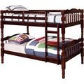 Dark Walnut Wood Bunk Bed B974201