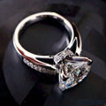 14K White Gold Solitaire Engagement Ring E4513