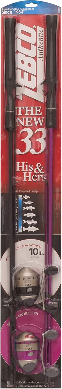 2-Piece Fiberglass Spincast Reel and Fishing Rod Combo, 5.5-Foot, Pack of 2 N720