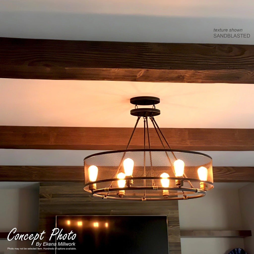 6"W x 6"H x 16'L Faux Wood Ceiling Beam E686204