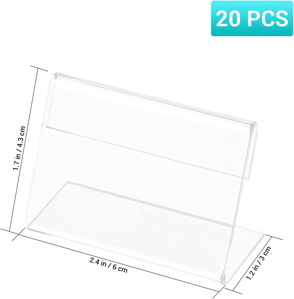20PCS Acrylic Clear Sign Holder S91217