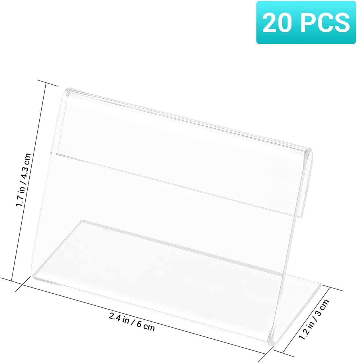 20PCS Acrylic Clear Sign Holder S91217