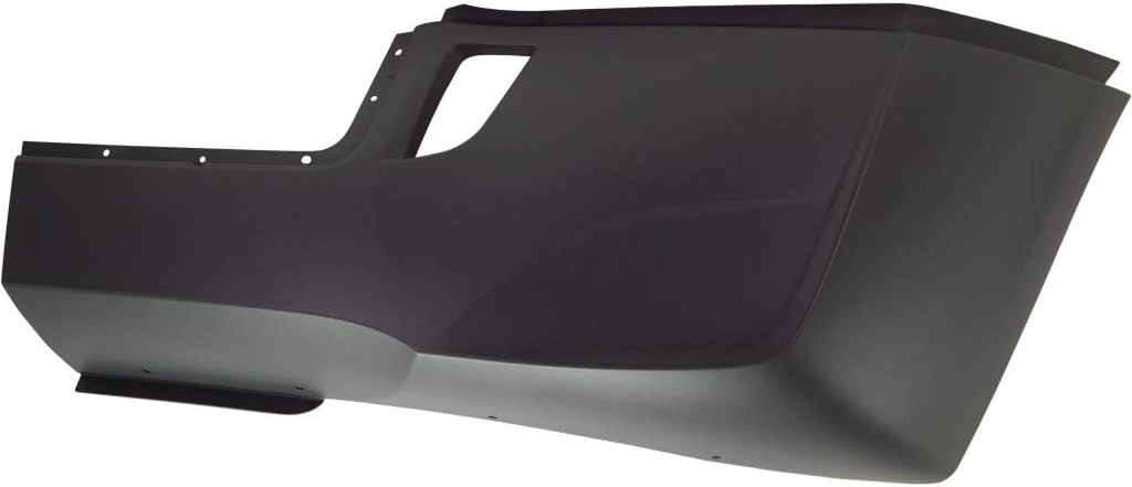 Painted Black and Silver Plastic Bumper End T568891
