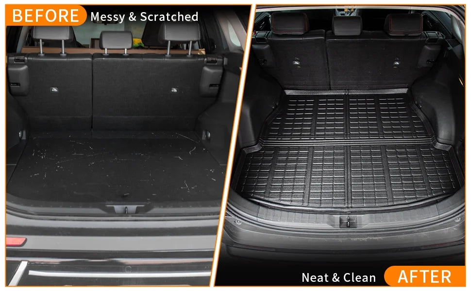 TPE Cargo Liner Trunk Floor Mats for Toyota Rav4 (Set of 4 Mats) J743