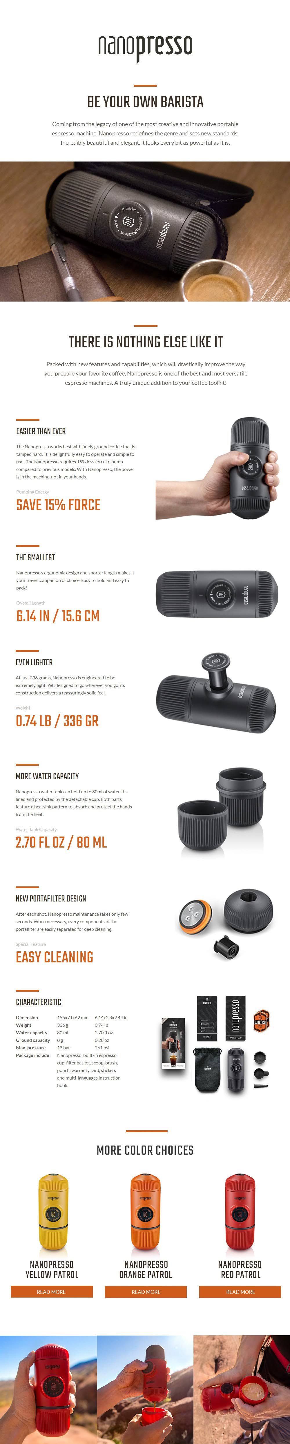 Portable Espresso Maker K72105