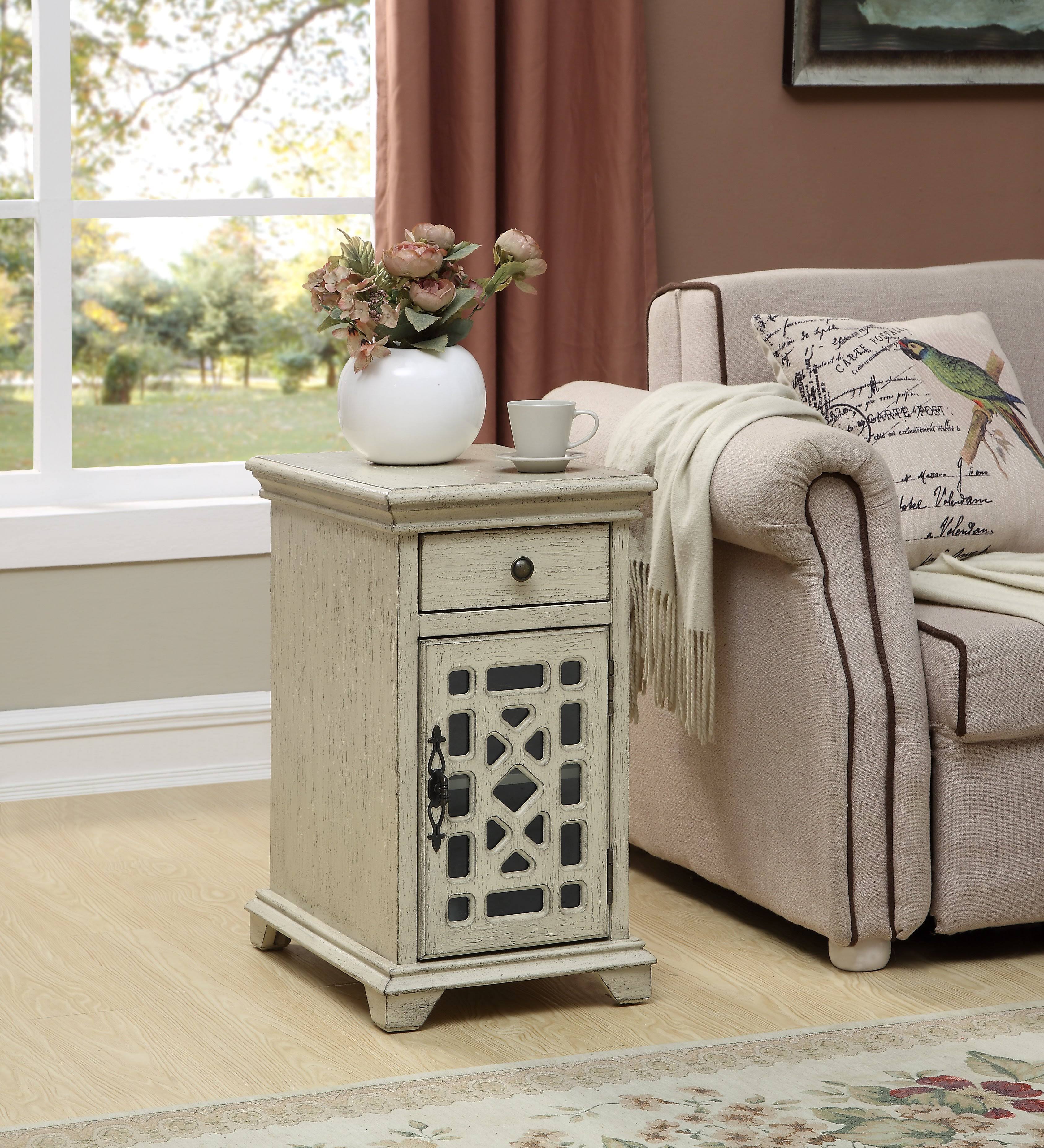 One Drawer One Door Chairside Cabinet O61544