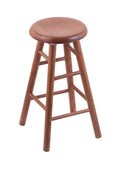 Oak Saddle Dish 24x22 Swivel Counter Stool T3554