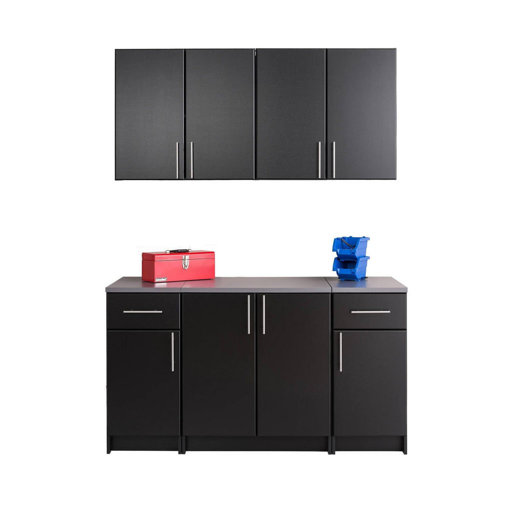 5 PC Black Storage Cabinet Set O387737