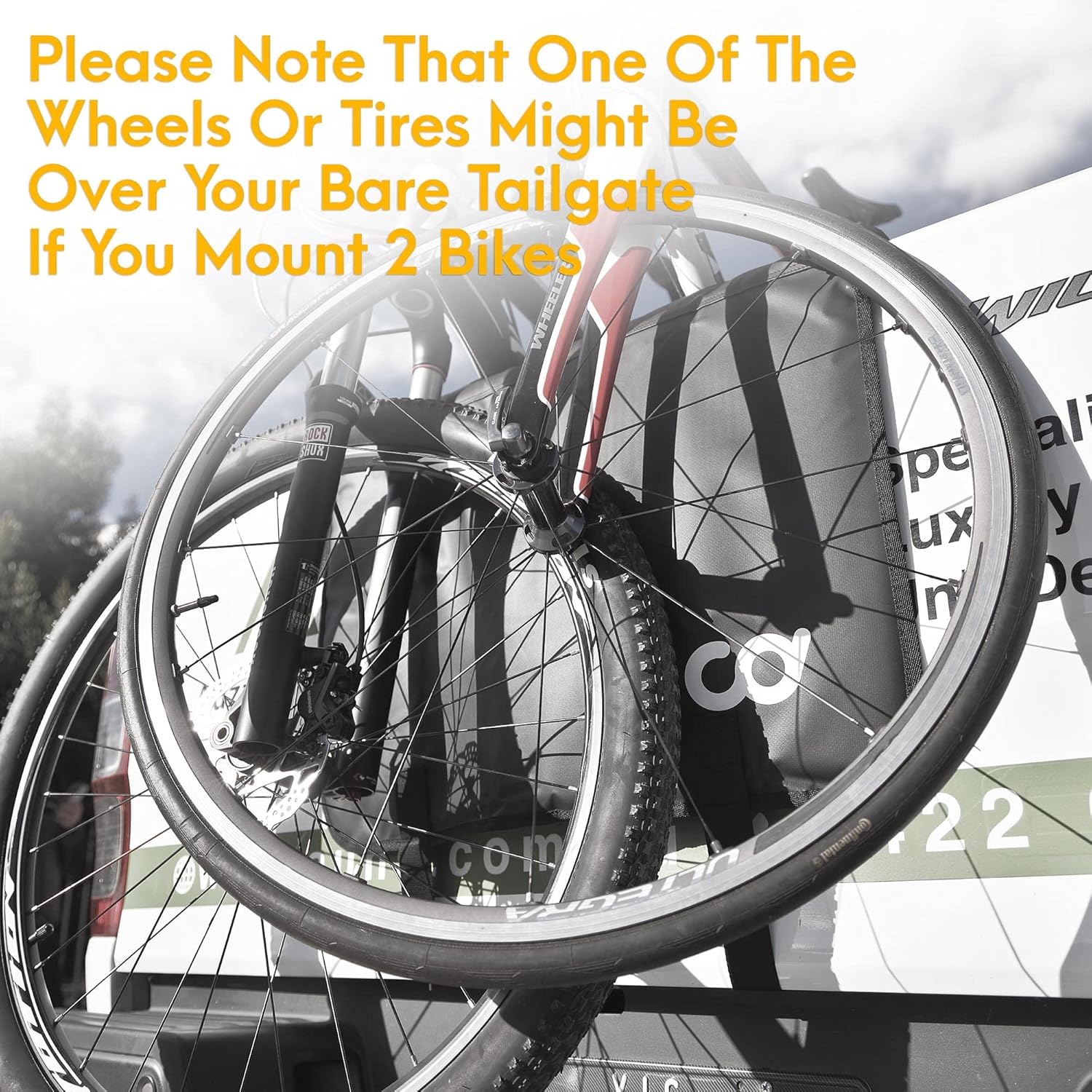 Tailgate Bike Pads for 2 Bikes 24.5” Wide Pack of 2 F4508