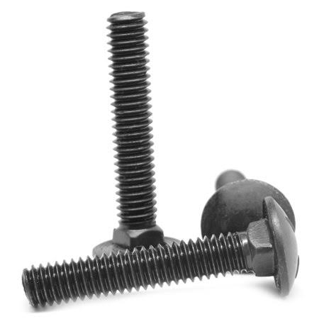 5/16 inch-18 x 1 1/2 inch Coarse Thread Grade 5 Carriage Bolt Medium Carbon Steel Black Oxide Pk 1250 H835060