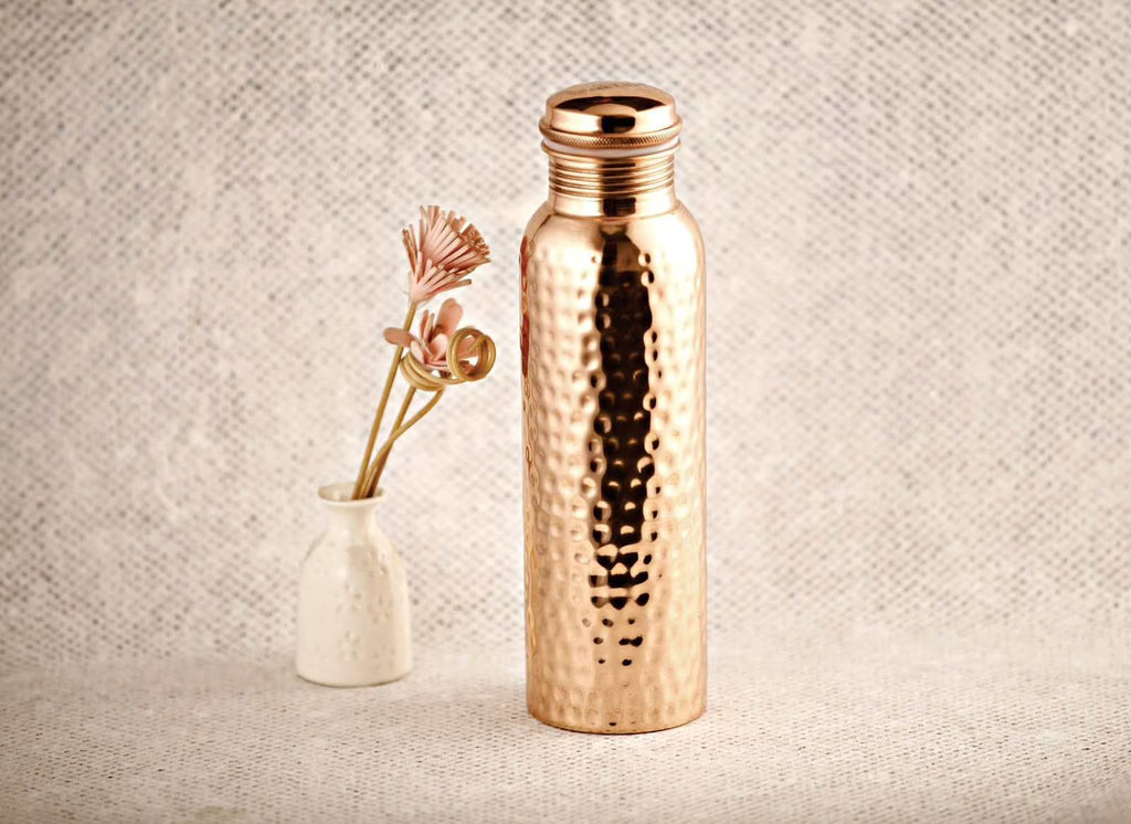 Hammered Copper Water Bottle S553605