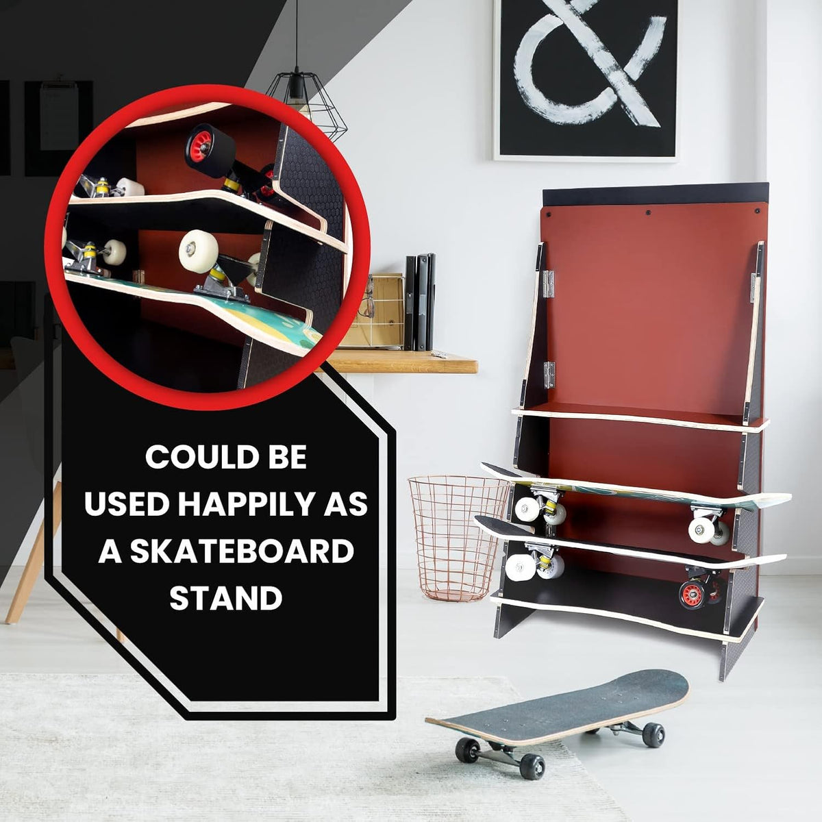 Skateboard ramp Bike ramp Scooter ramp Skate ramp RC ramp BMX ramp RC car ramp Bike ramps for Kids Jumping Skateboard Accessories Display Skateboard Rack Floor Stand Holder F725775