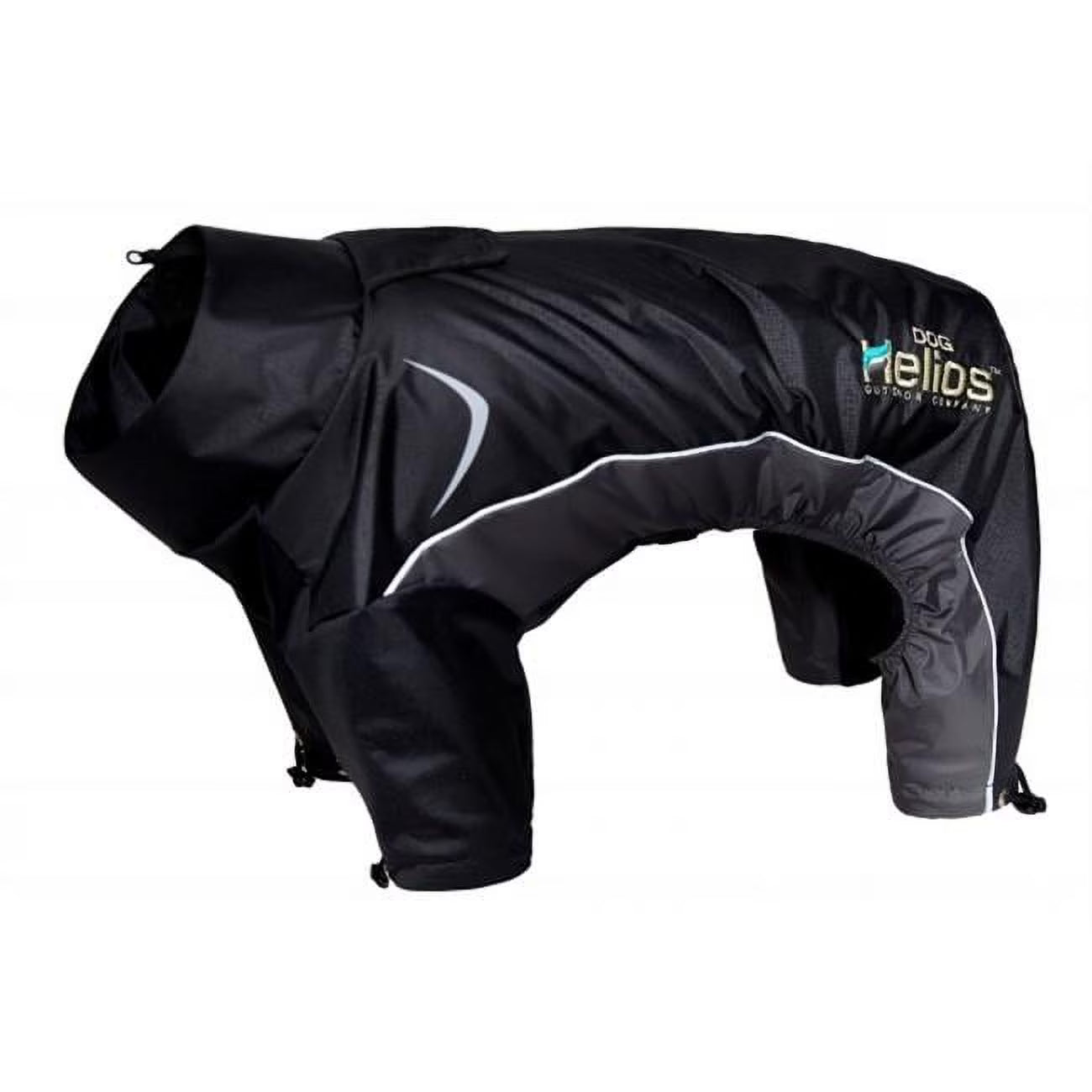 Black 3M Reflective Adjustable Dog Jacket F279